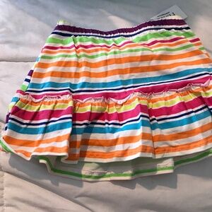 Toddler ruffle Striped skirt